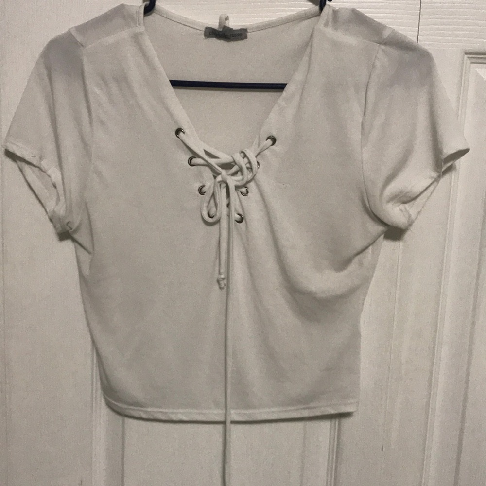 Charlotte Russe White crop top